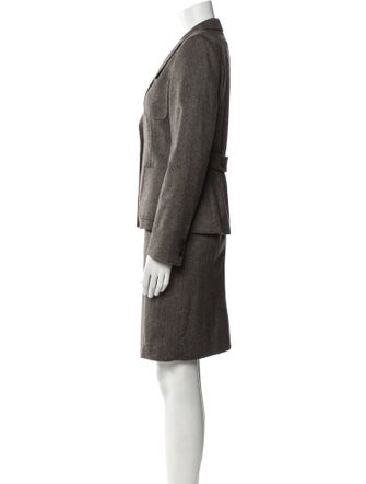 Max Mara Virgin Wool Skirt Suit