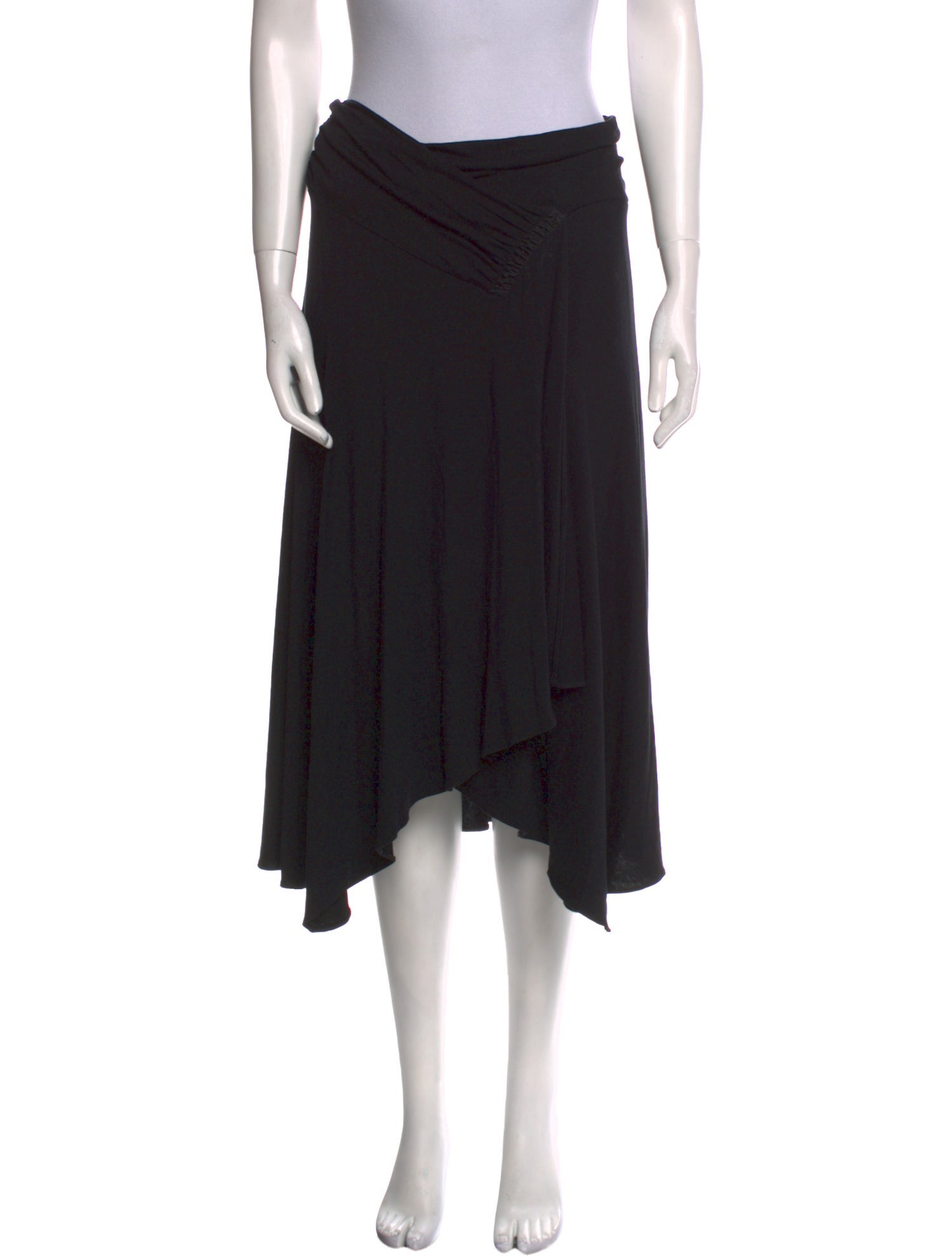 Max Mara Pleated Accents Knee-Length Skirt