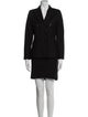 Max Mara Virgin Wool Striped Skirt Suit