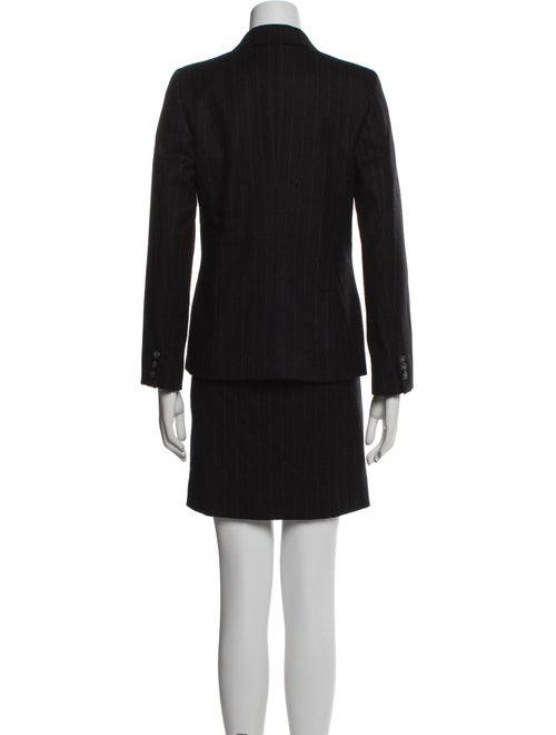 Max Mara Virgin Wool Striped Skirt Suit