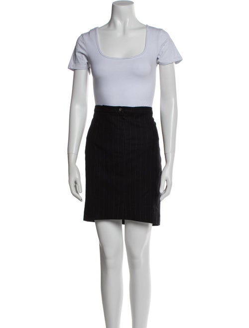 Max Mara Virgin Wool Striped Skirt Suit