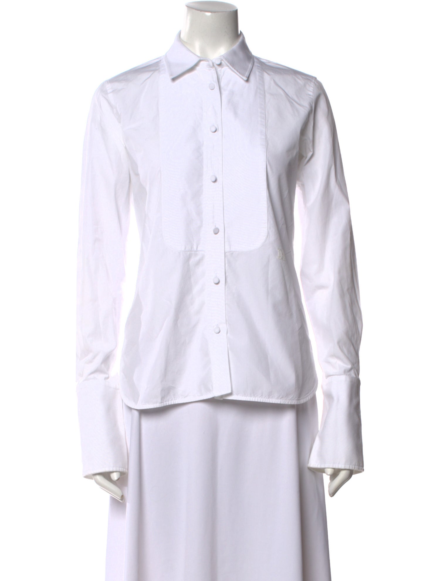 Max Mara Long Sleeve Button-Up Top