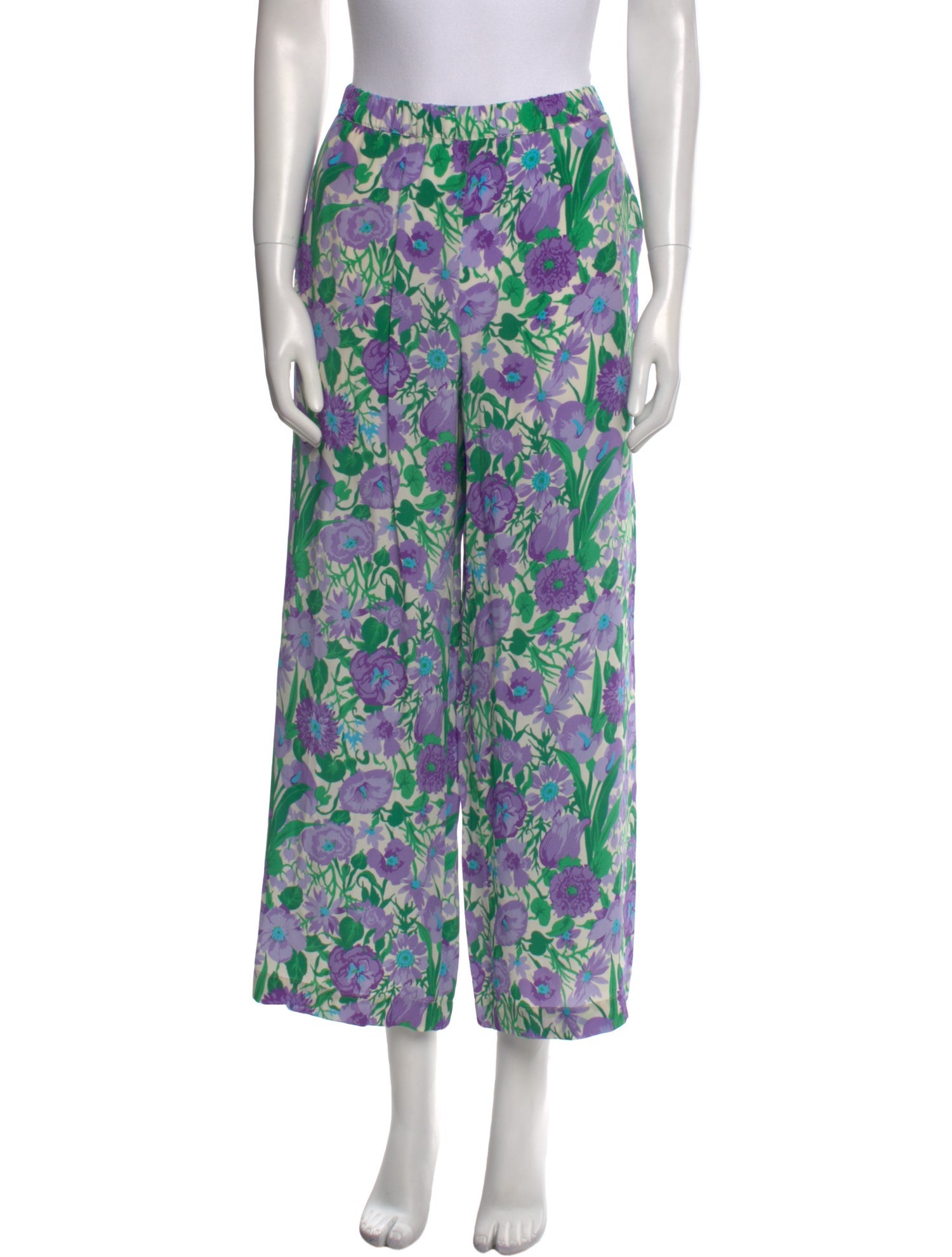 Weekend Max Mara Silk Wide Leg Pants