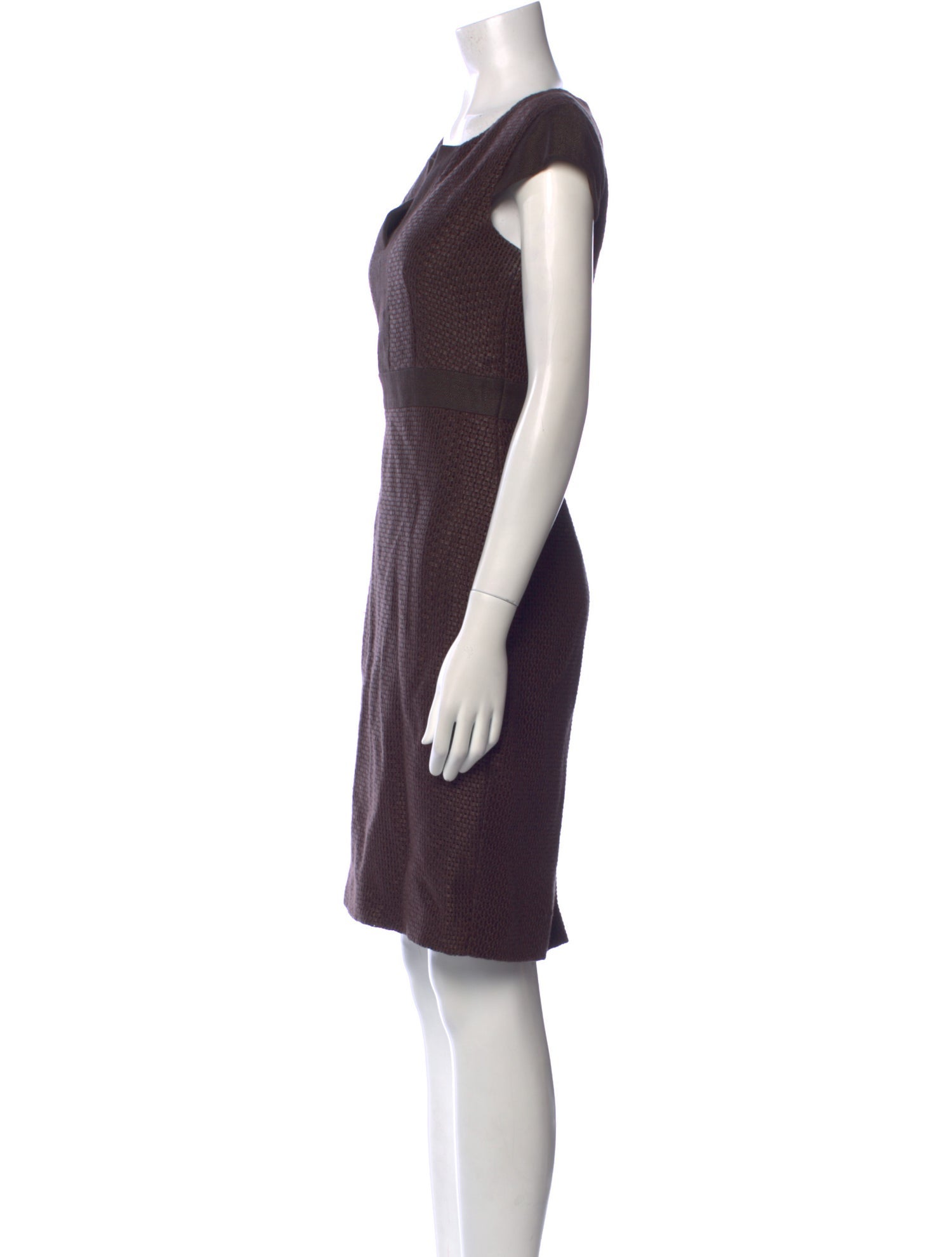 Max Mara Linen Knee-Length Dress