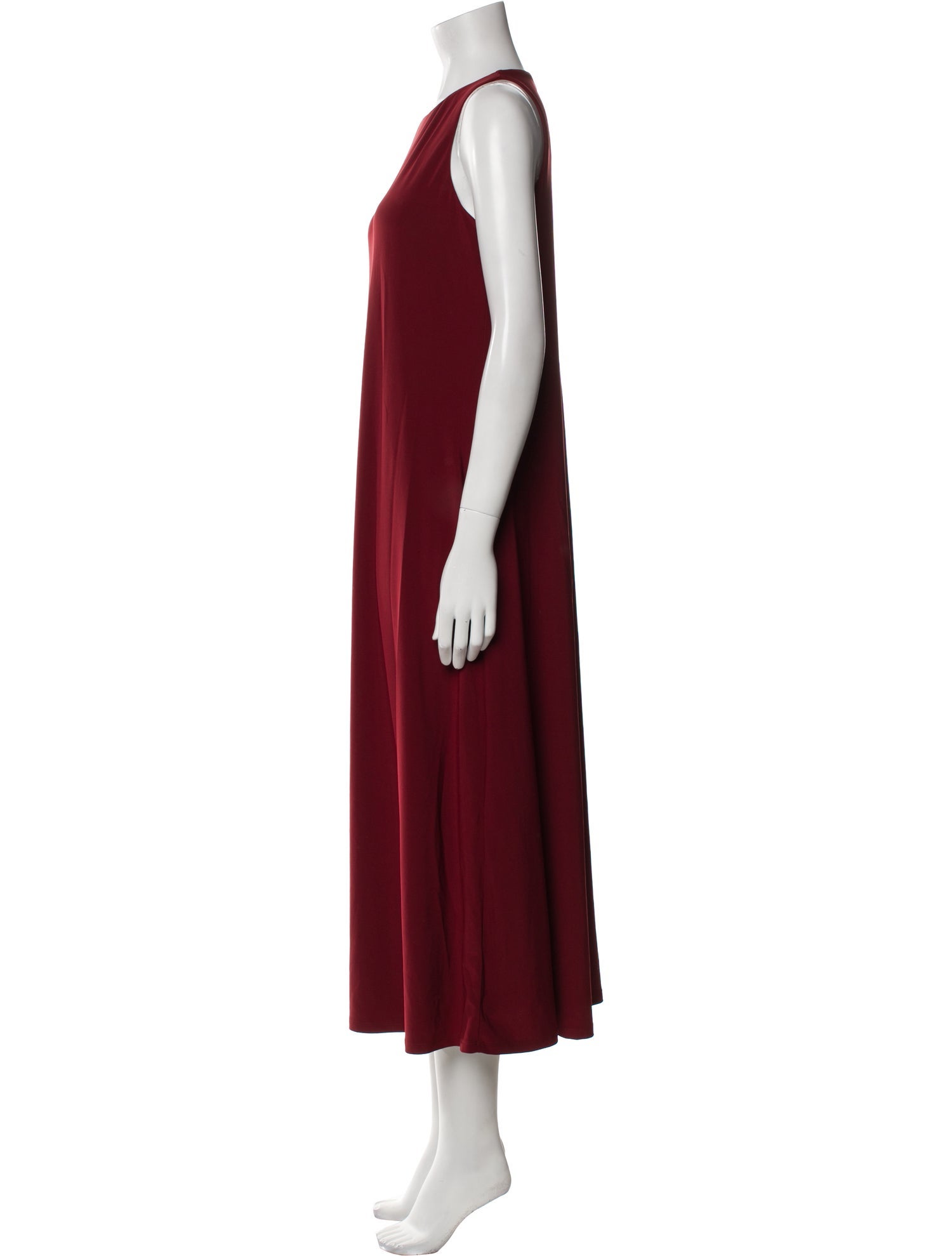 Max Mara Crew Neck Long Dress