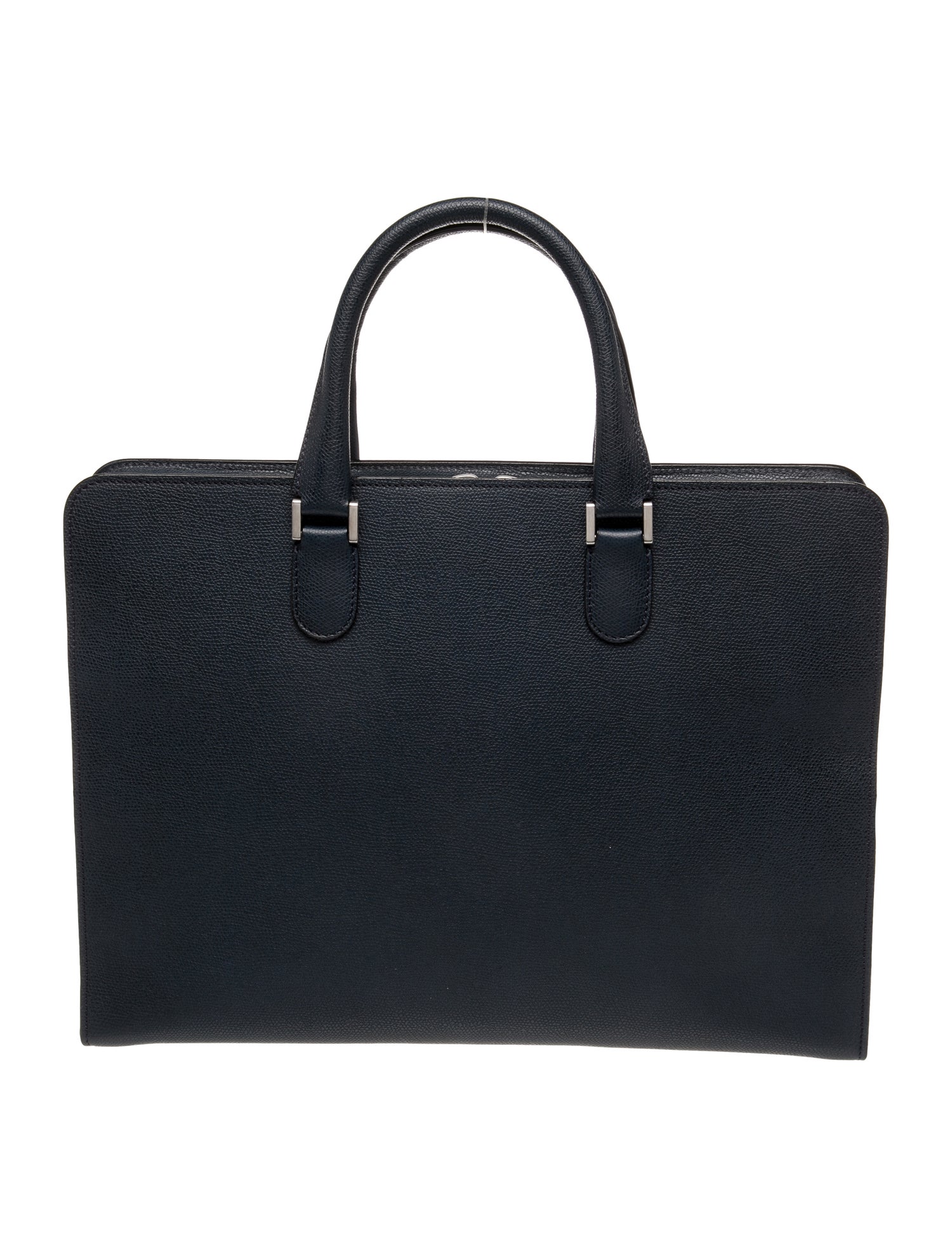 Valextra Leather Top Handle Bag