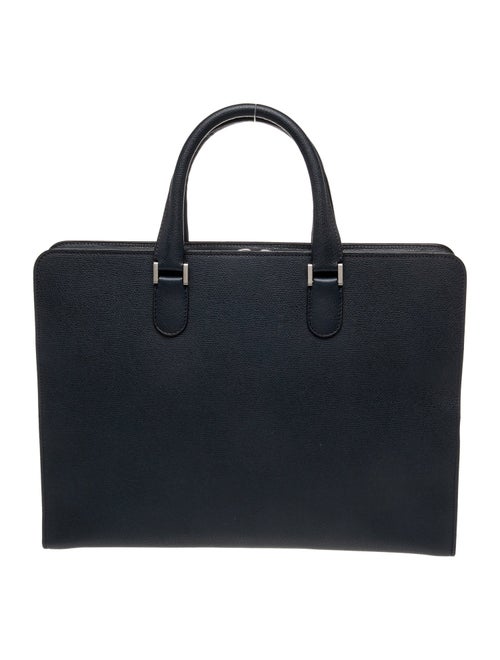 Valextra Leather Top Handle Bag