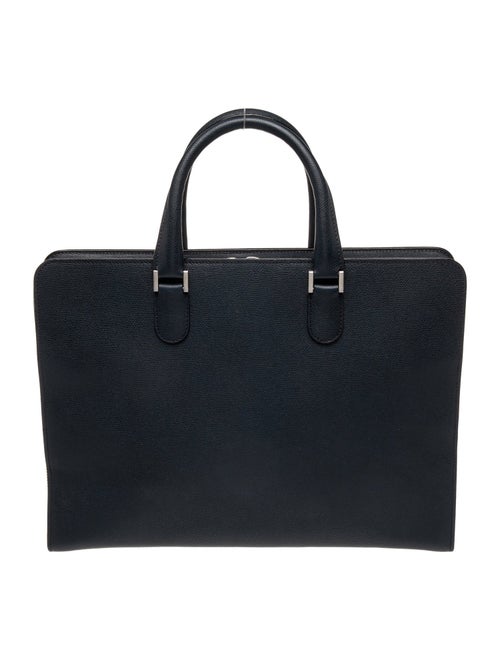 Valextra Leather Top Handle Bag