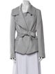 Max Mara Virgin Wool Printed Blazer