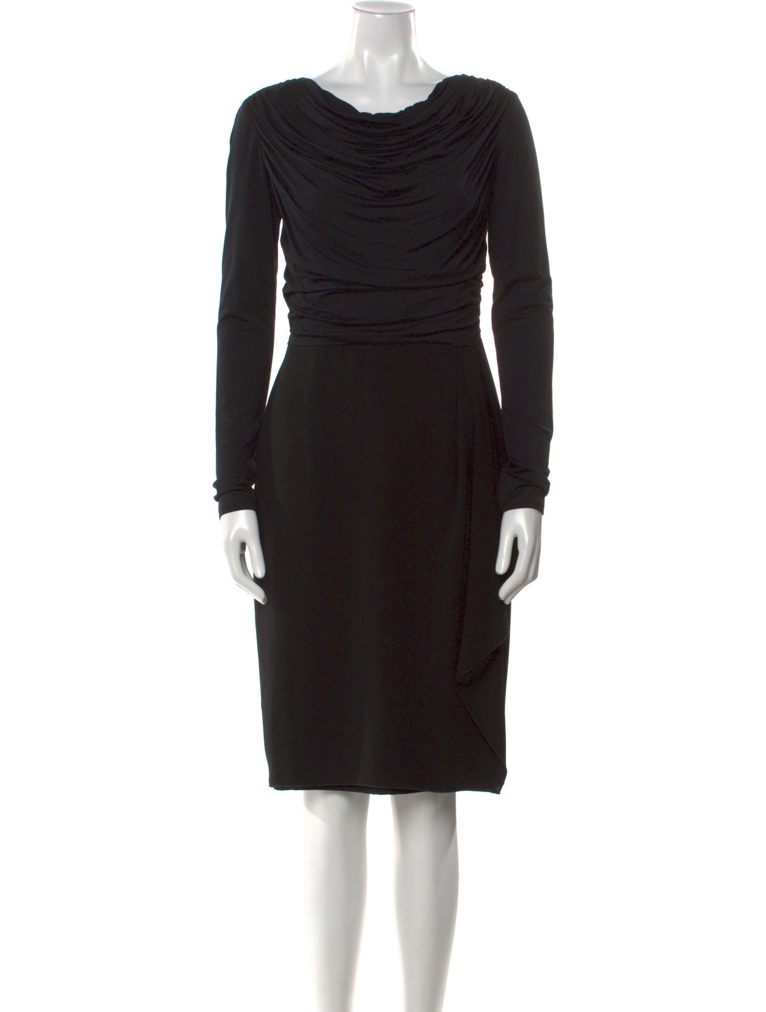 Max Mara Cowl Neck Knee-Length Dress