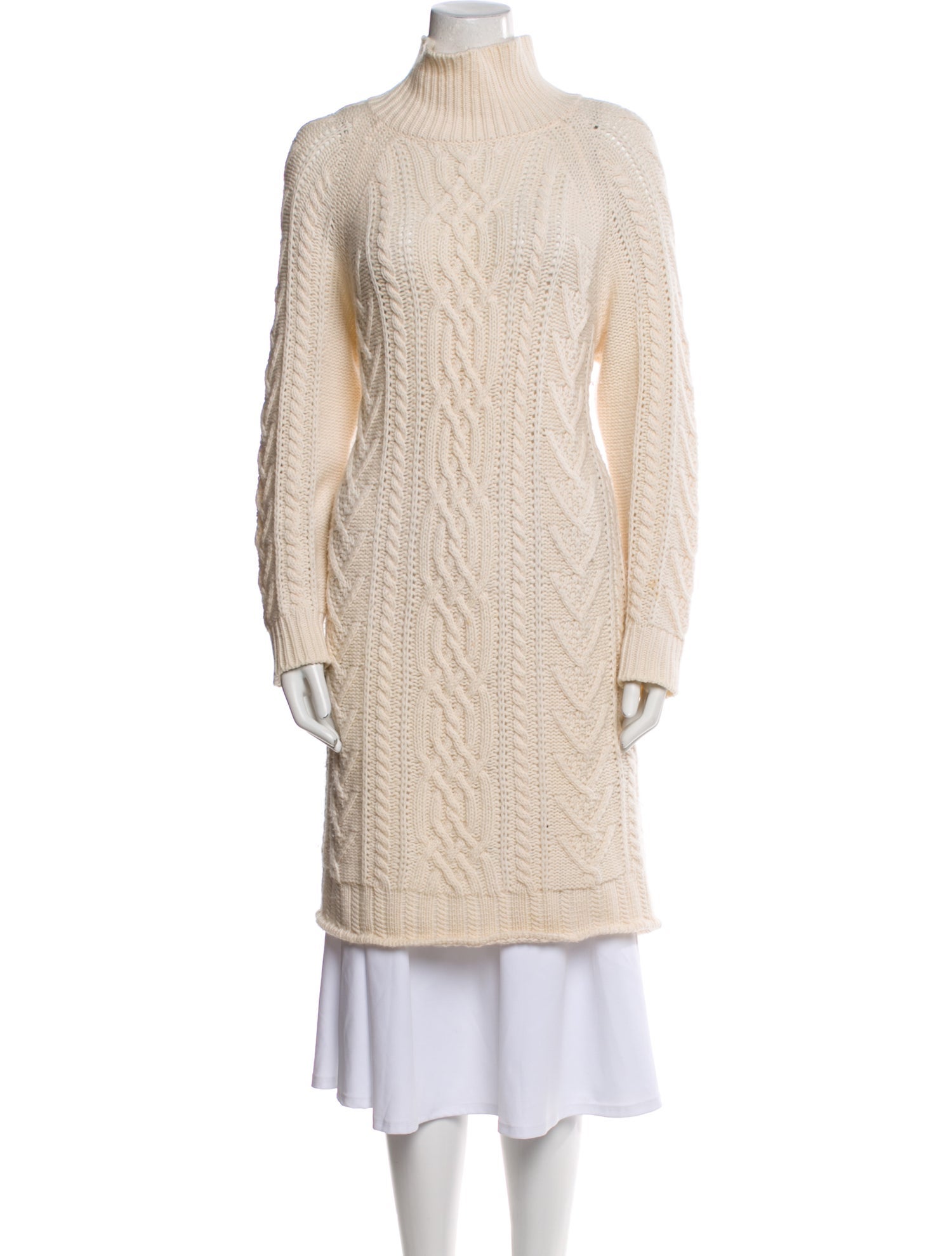 Max Mara Virgin Wool Mock Neck Sweater