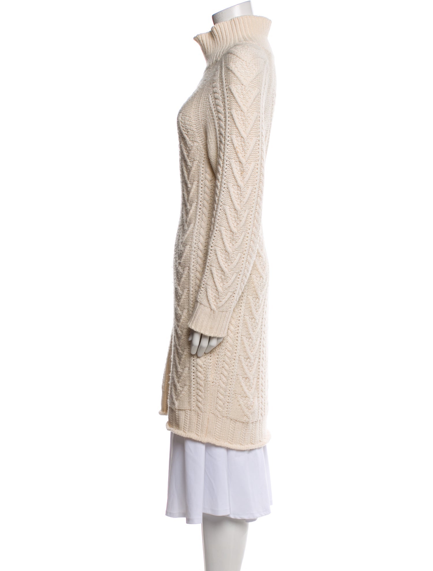 Max Mara Virgin Wool Mock Neck Sweater