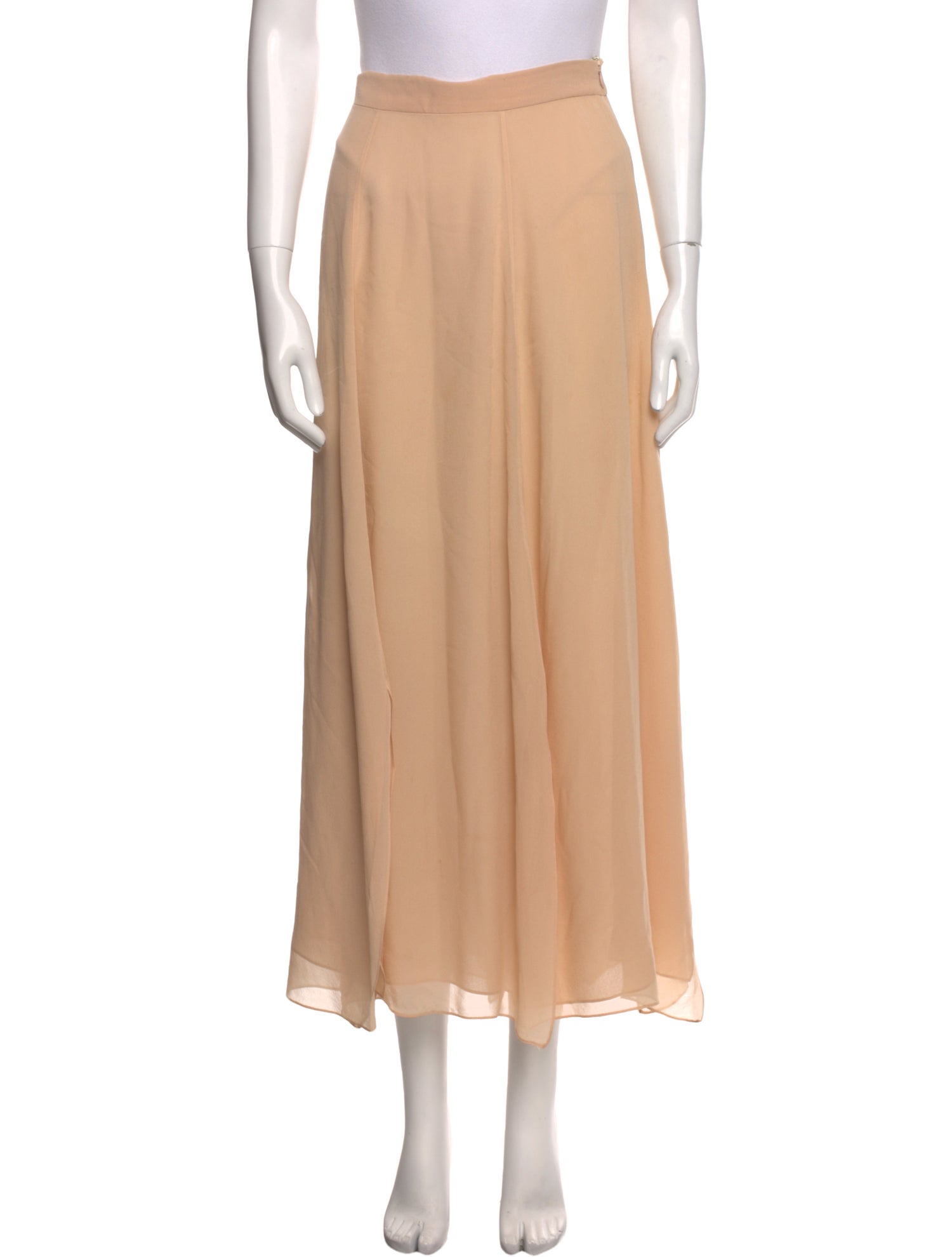 Max Mara Silk Midi Length Skirt