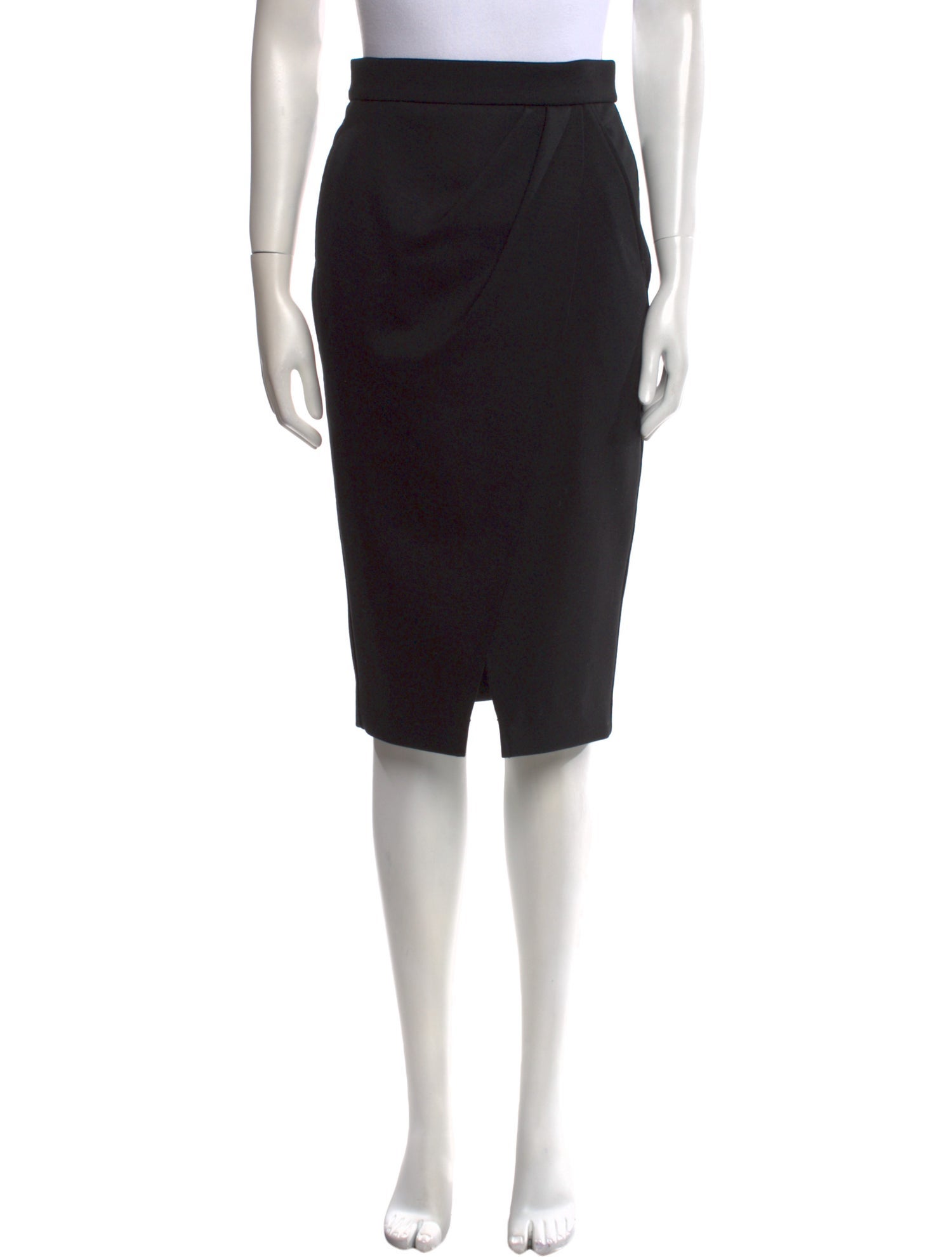 Max Mara Pleated Accents Knee-Length Skirt