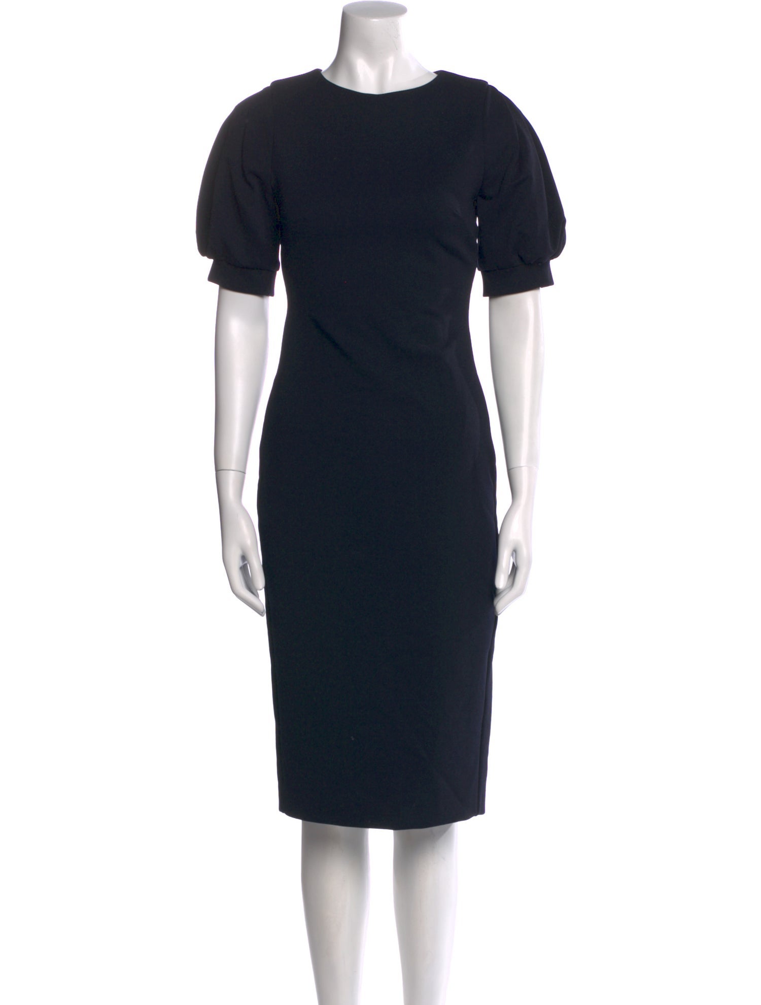 Max Mara Crew Neck Midi Length Dress