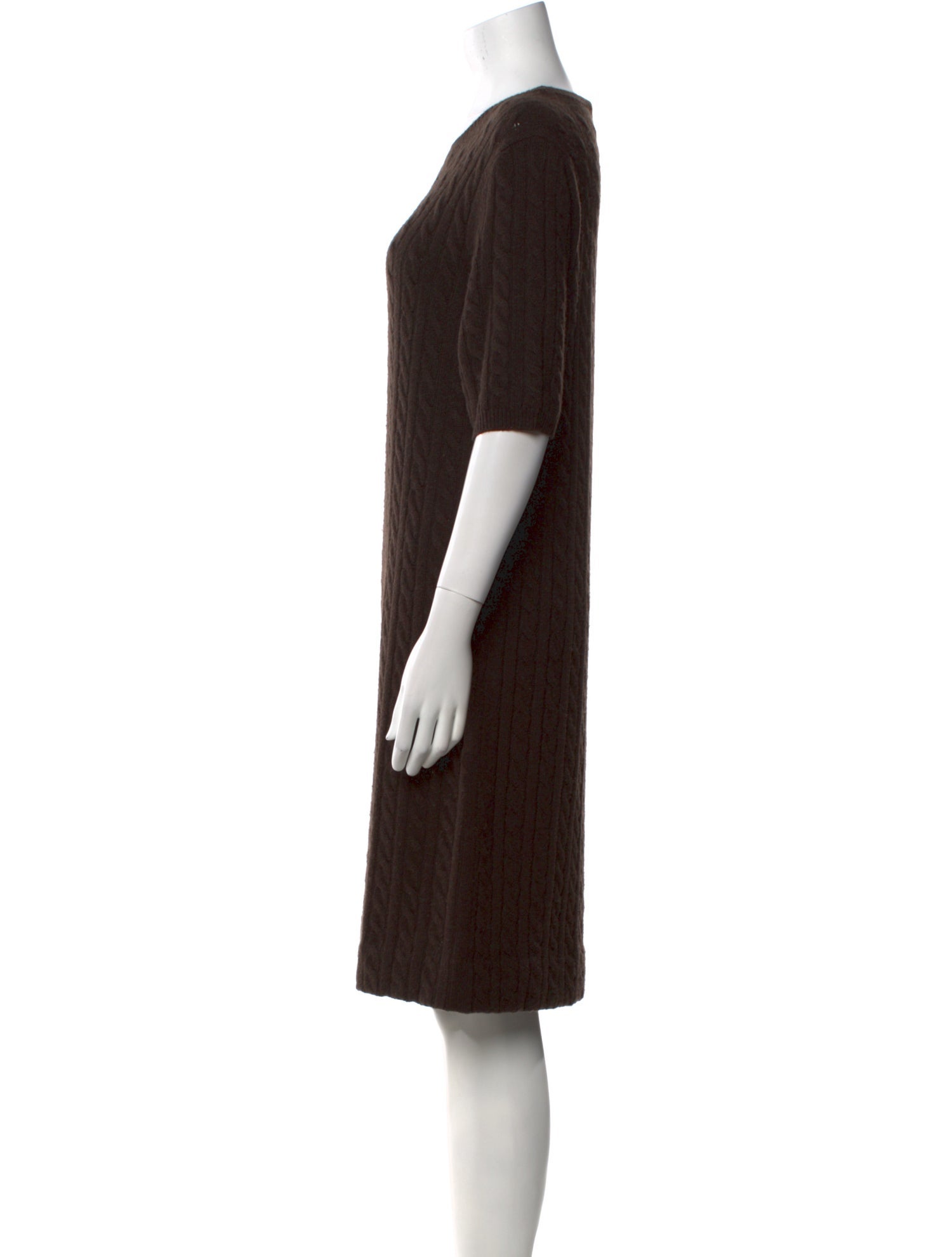 Max Mara Scoop Neck Knee-Length Dress