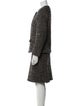 Max Mara Virgin Wool Tweed Pattern Skirt Suit