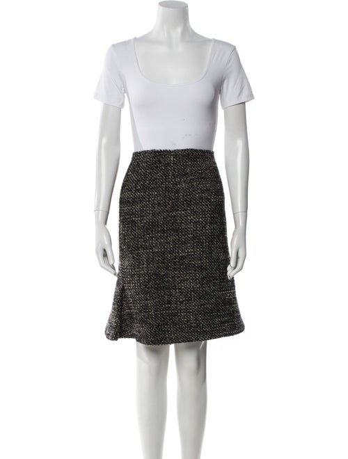 Max Mara Virgin Wool Tweed Pattern Skirt Suit