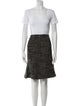 Max Mara Virgin Wool Tweed Pattern Skirt Suit