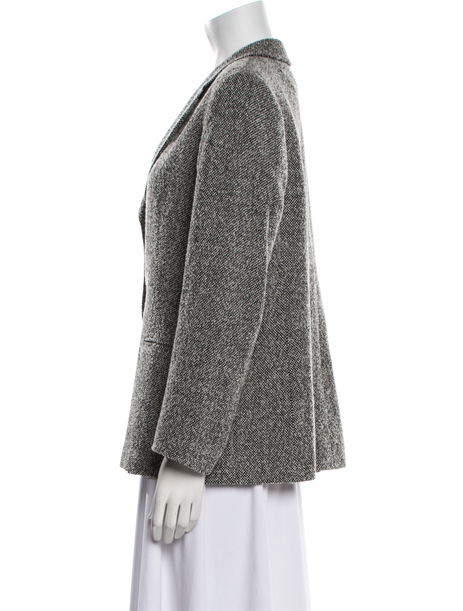Max Mara Virgin Wool Printed Blazer