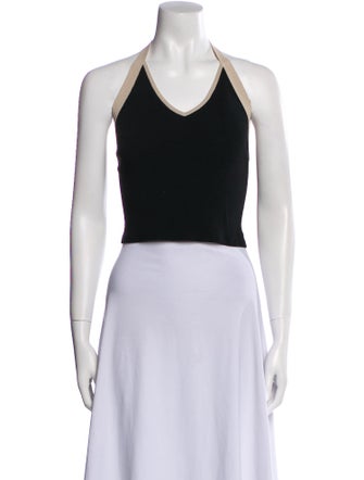 Max Mara Halterneck Sleeveless Crop Top