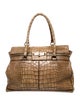 Max Mara Embossed Leather Shoulder Bag