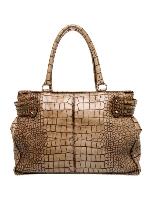 Max Mara Embossed Leather Shoulder Bag