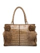 Max Mara Embossed Leather Shoulder Bag