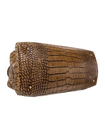 Max Mara Embossed Leather Shoulder Bag