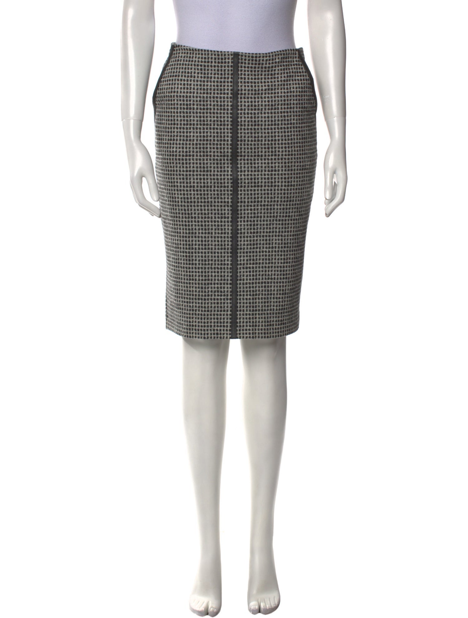 Max Mara Houndstooth Print Mini Skirt