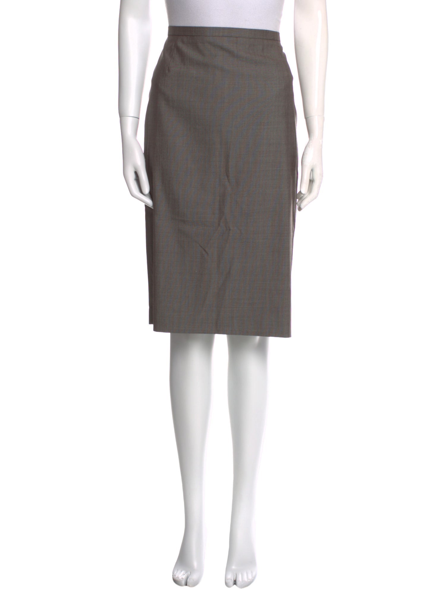 Max Mara Virgin Wool Knee-Length Skirt
