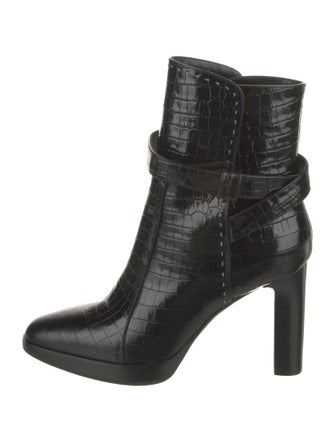 Max Mara Embossed Leather Boots