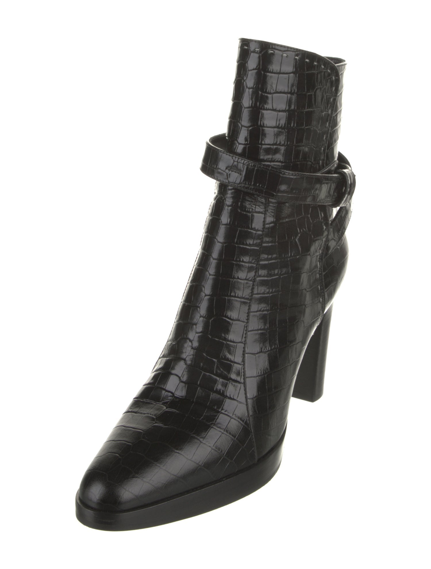 Max Mara Embossed Leather Boots