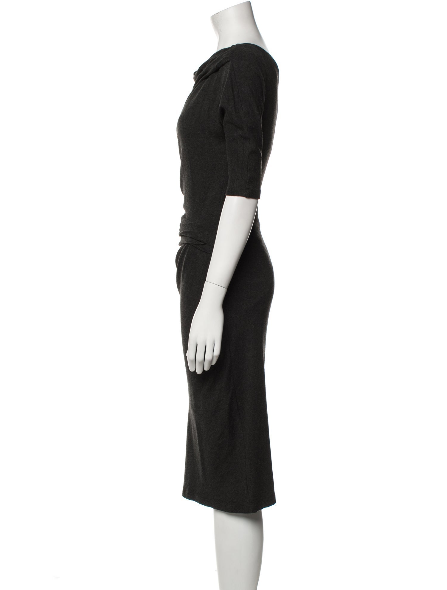 Max Mara Cowl Neck Midi Length Dress