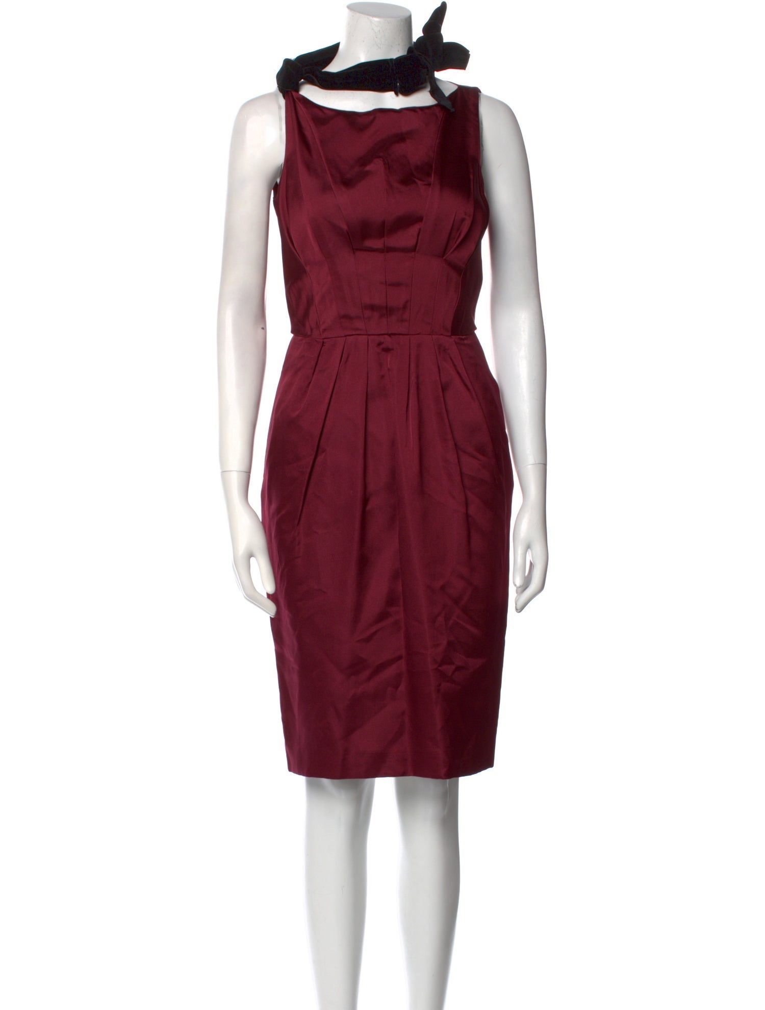 Max Mara Silk Knee-Length Dress