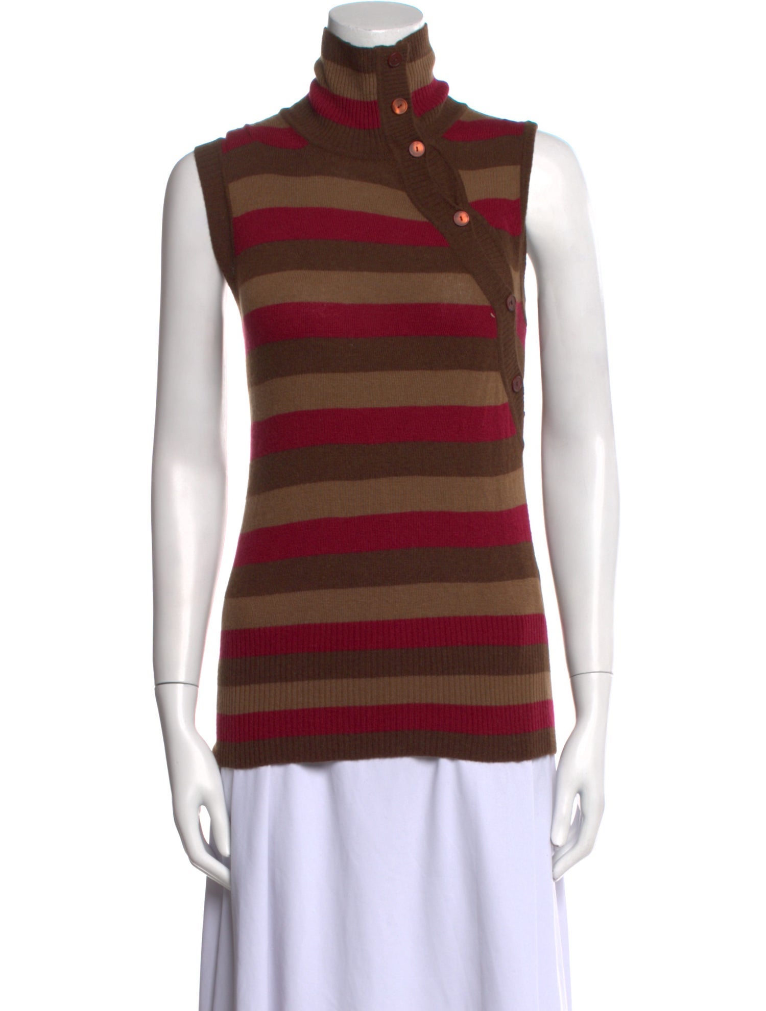 Max Mara Virgin Wool Striped Sweater