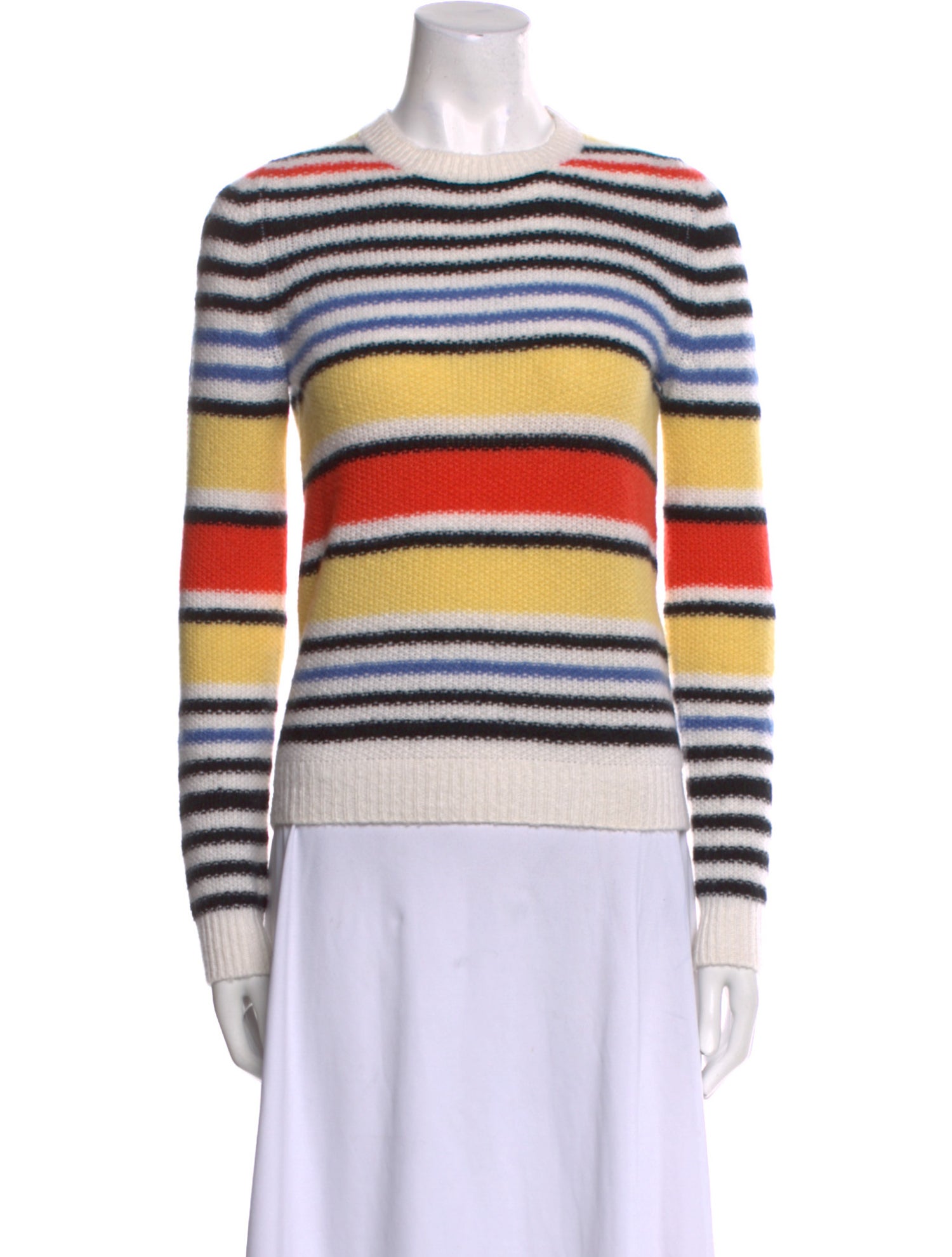 Max Mara Striped Scoop Neck Sweater