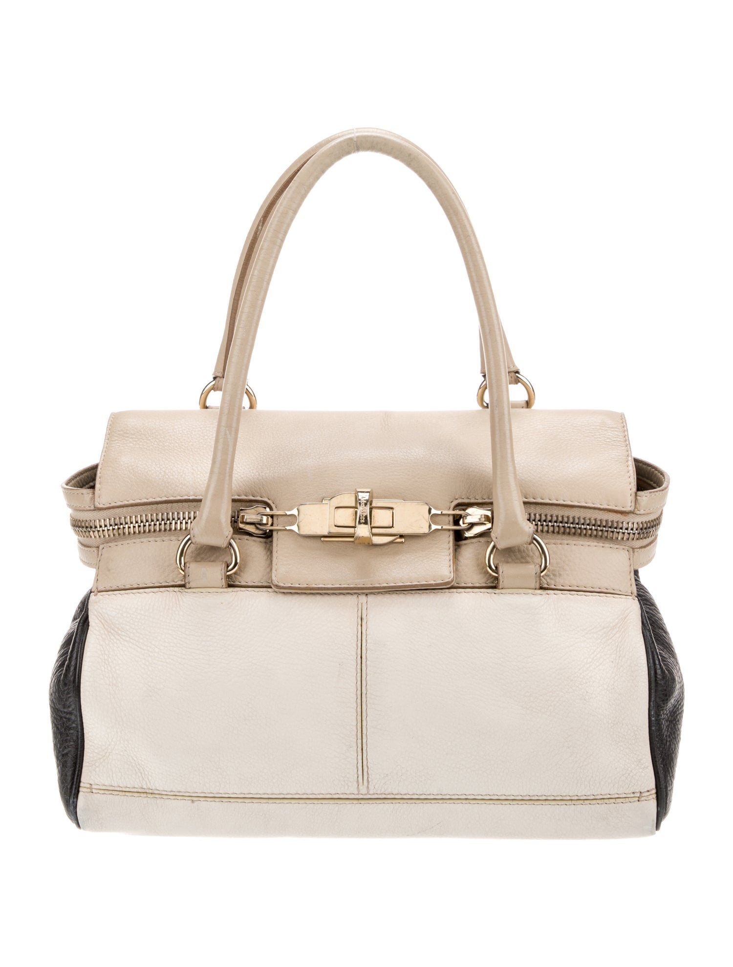 Max Mara Leather Top Handle Bag