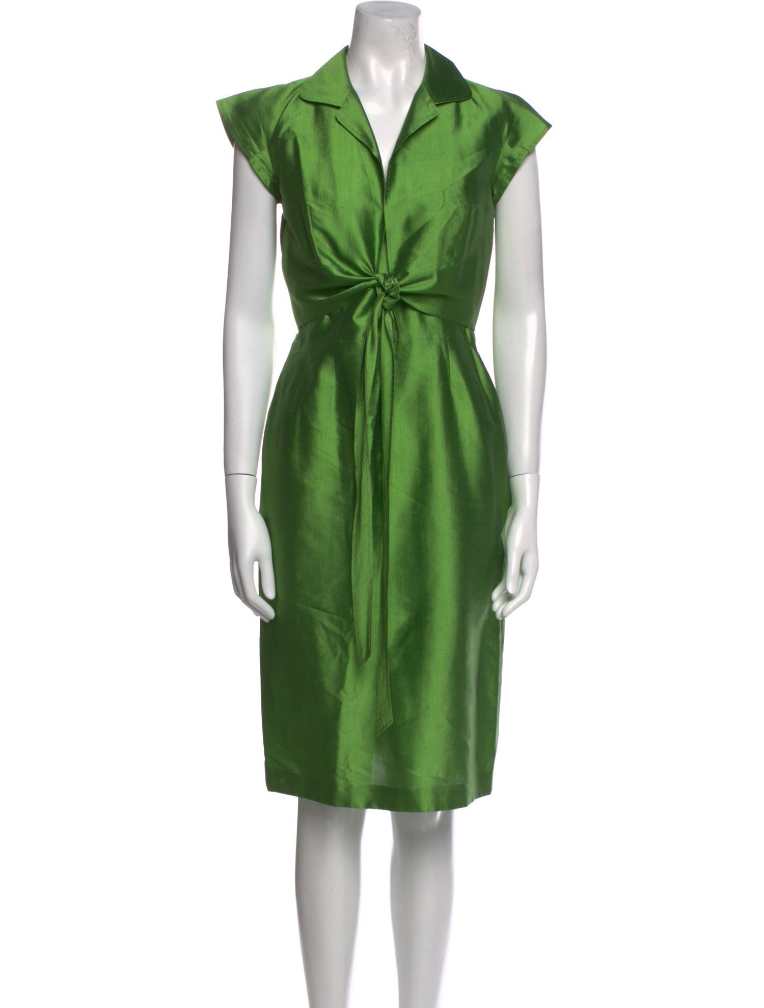 Max Mara Silk Knee-Length Dress