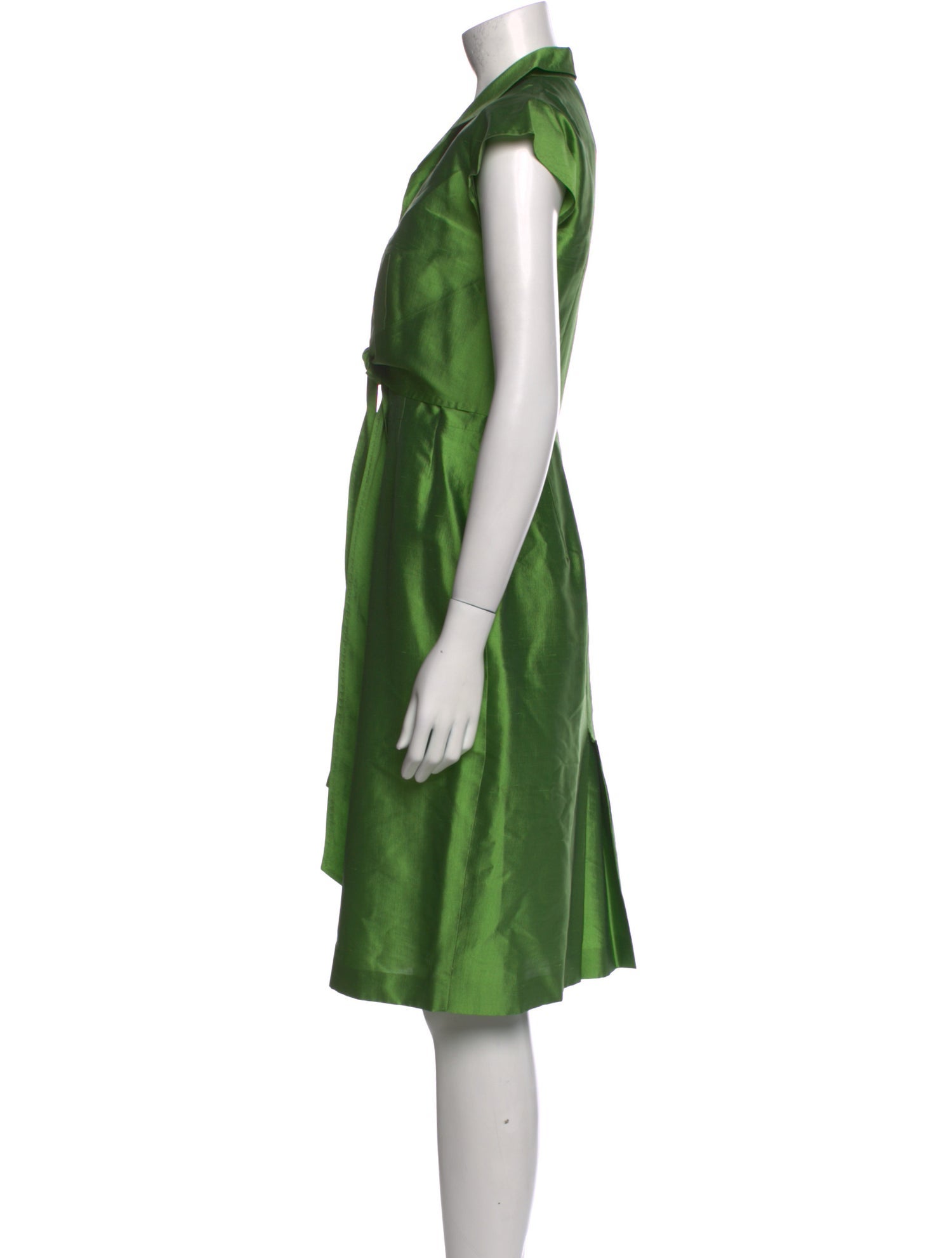 Max Mara Silk Knee-Length Dress