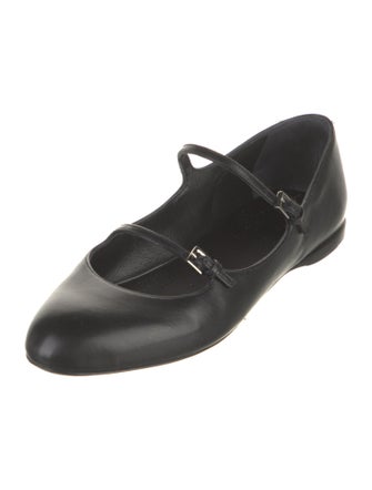 Max Mara Leather Mary Jane Flats
