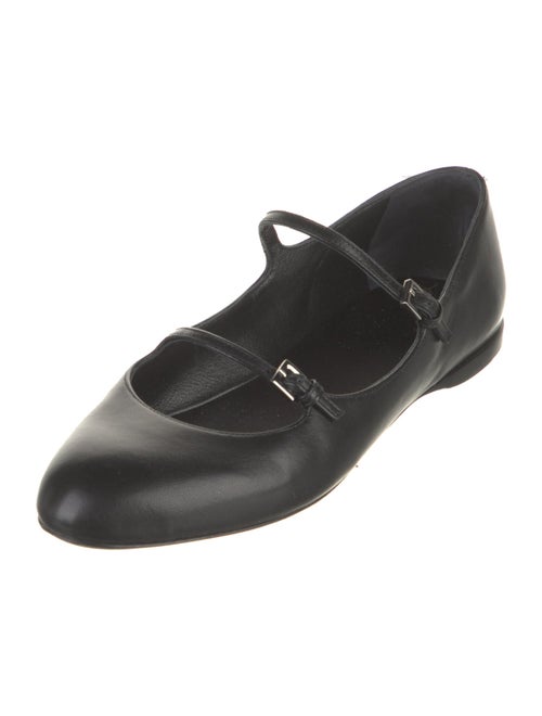 Max Mara Leather Mary Jane Flats