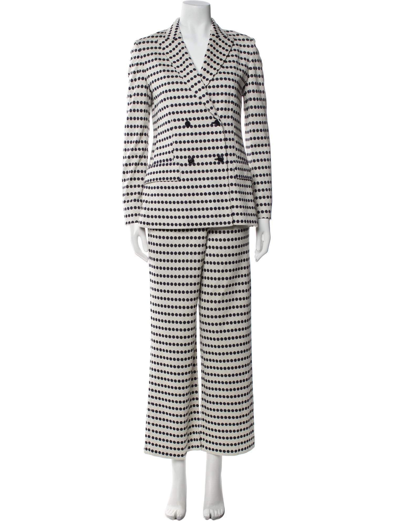 Max Mara Polka Dot Print Pantsuit