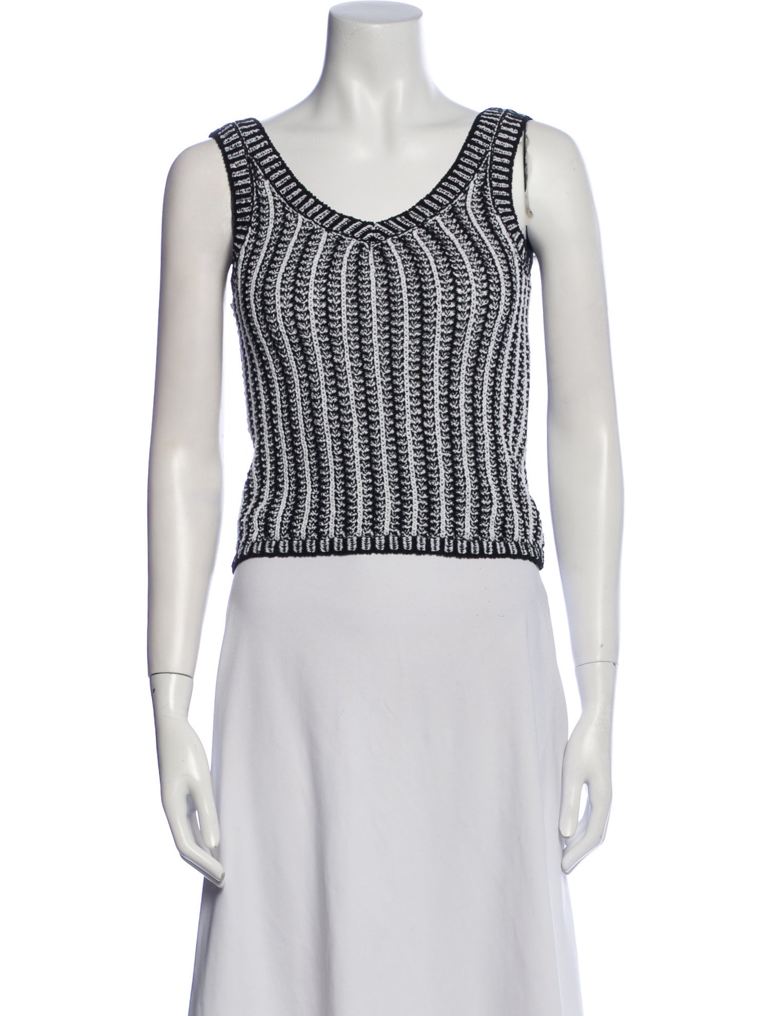 Max Mara Printed Scoop Neck Sweater