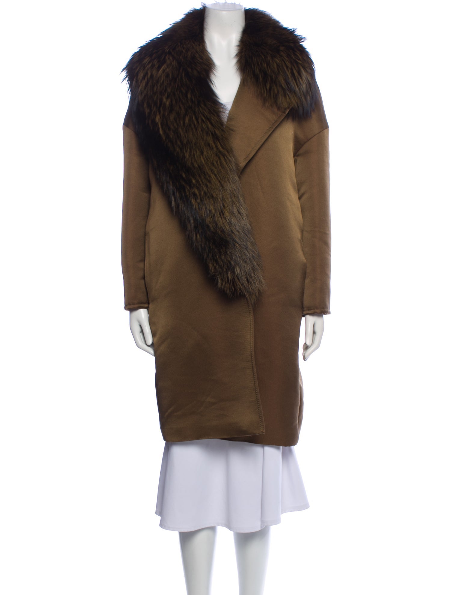 Max Mara Faux Fur Coat