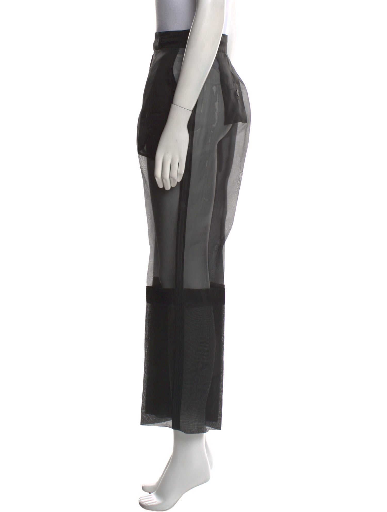 Max Mara Colorblock Pattern Straight Leg Pants