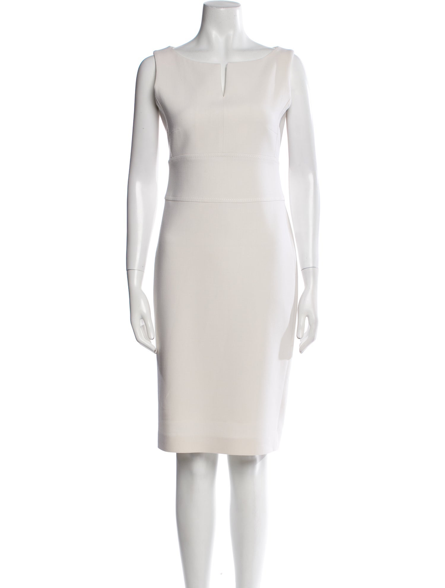 Max Mara Virgin Wool Knee-Length Dress