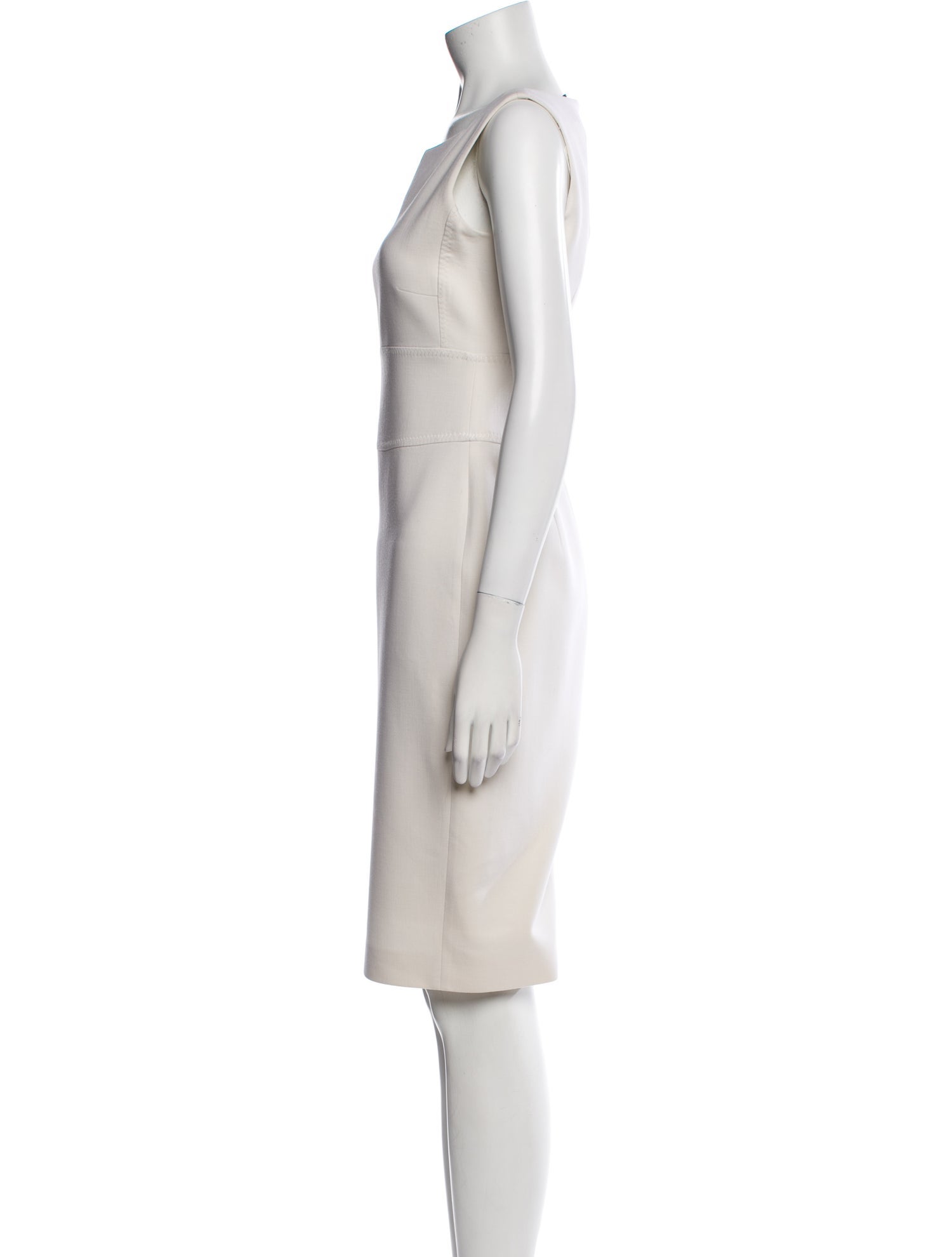Max Mara Virgin Wool Knee-Length Dress