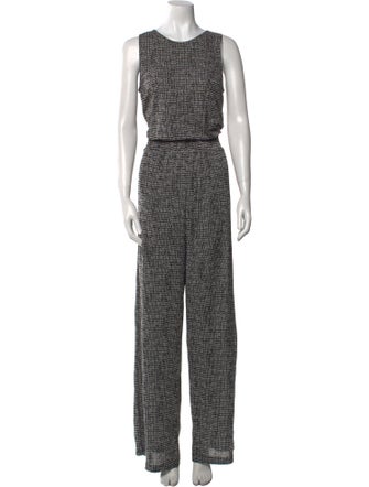 Max Mara Printed Scoop Neck Jumpsuit