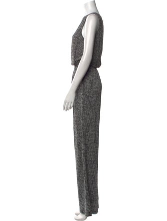 Max Mara Printed Scoop Neck Jumpsuit